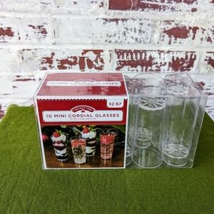 10 Mini Cordial Glasses